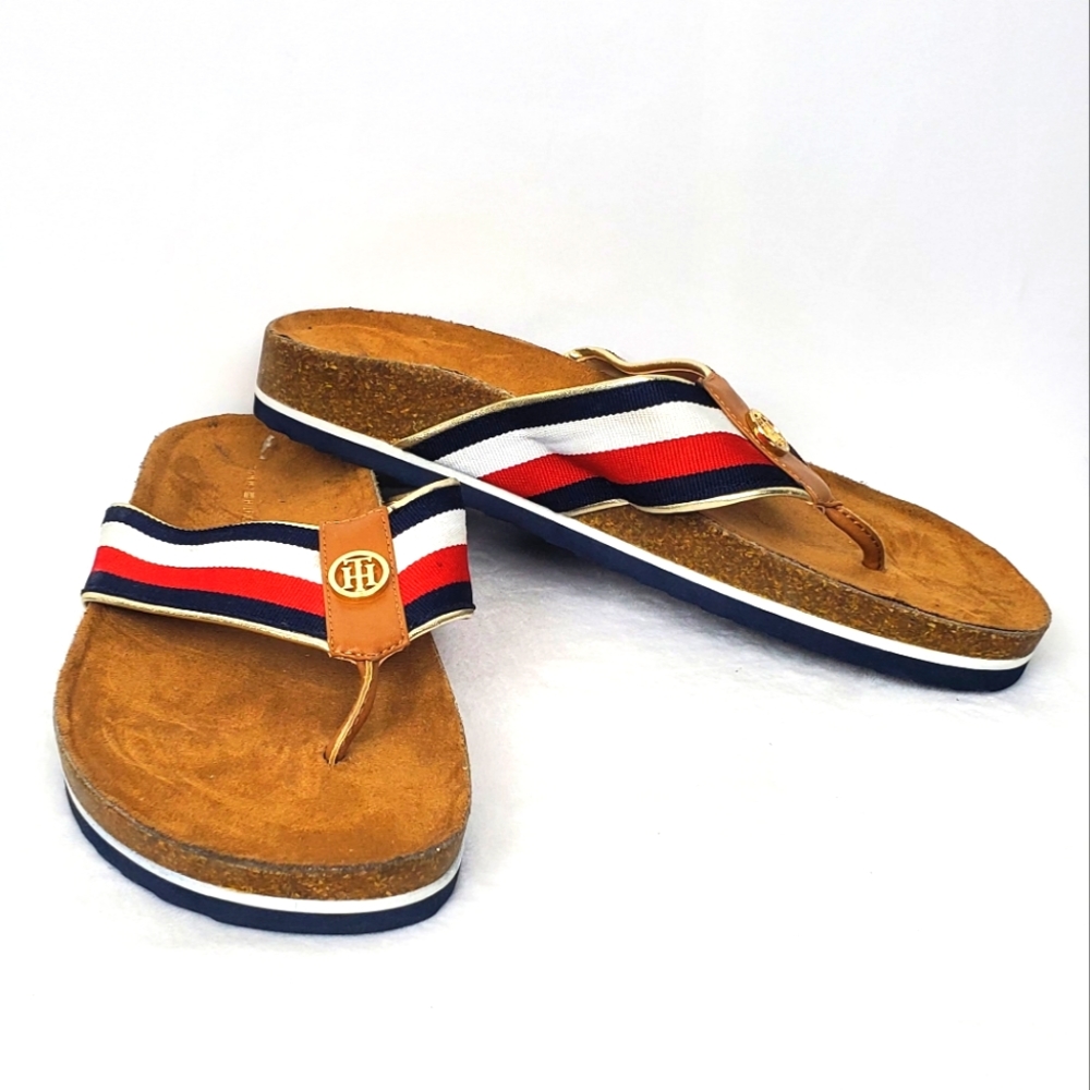 Tommy Hilfiger Tan Sandals 8